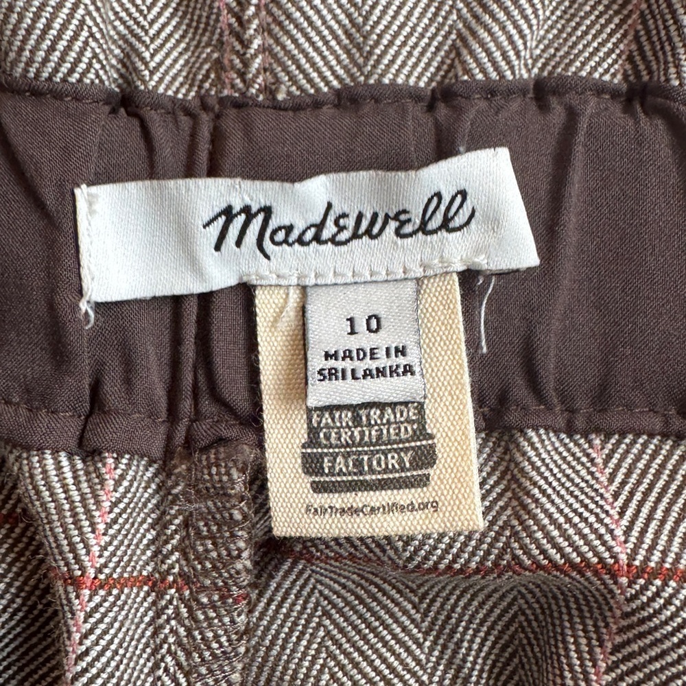 Madewell Plaid Paperbag Tapered Trousers
Size 10 - Picture 5 of 8